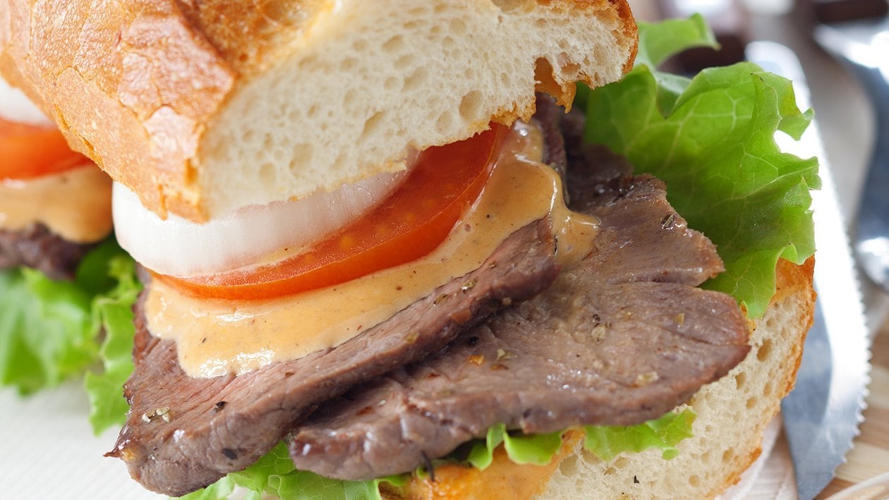 Steak Sandwich with BBQ Mayo – - Recipe