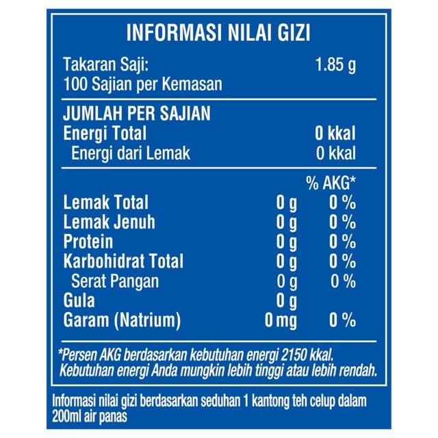 SariWangi Asli Teh Hitam Celup Enveloped - SariWangi Teh Asli, offers a balanced yet robust aroma & color to complement various culinary dishes.